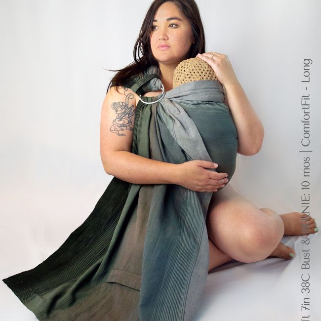 Maya Wrap Ring Sling ComfortFit Forest Ombre